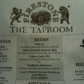 Firestone Tap Room in Buellton CA!